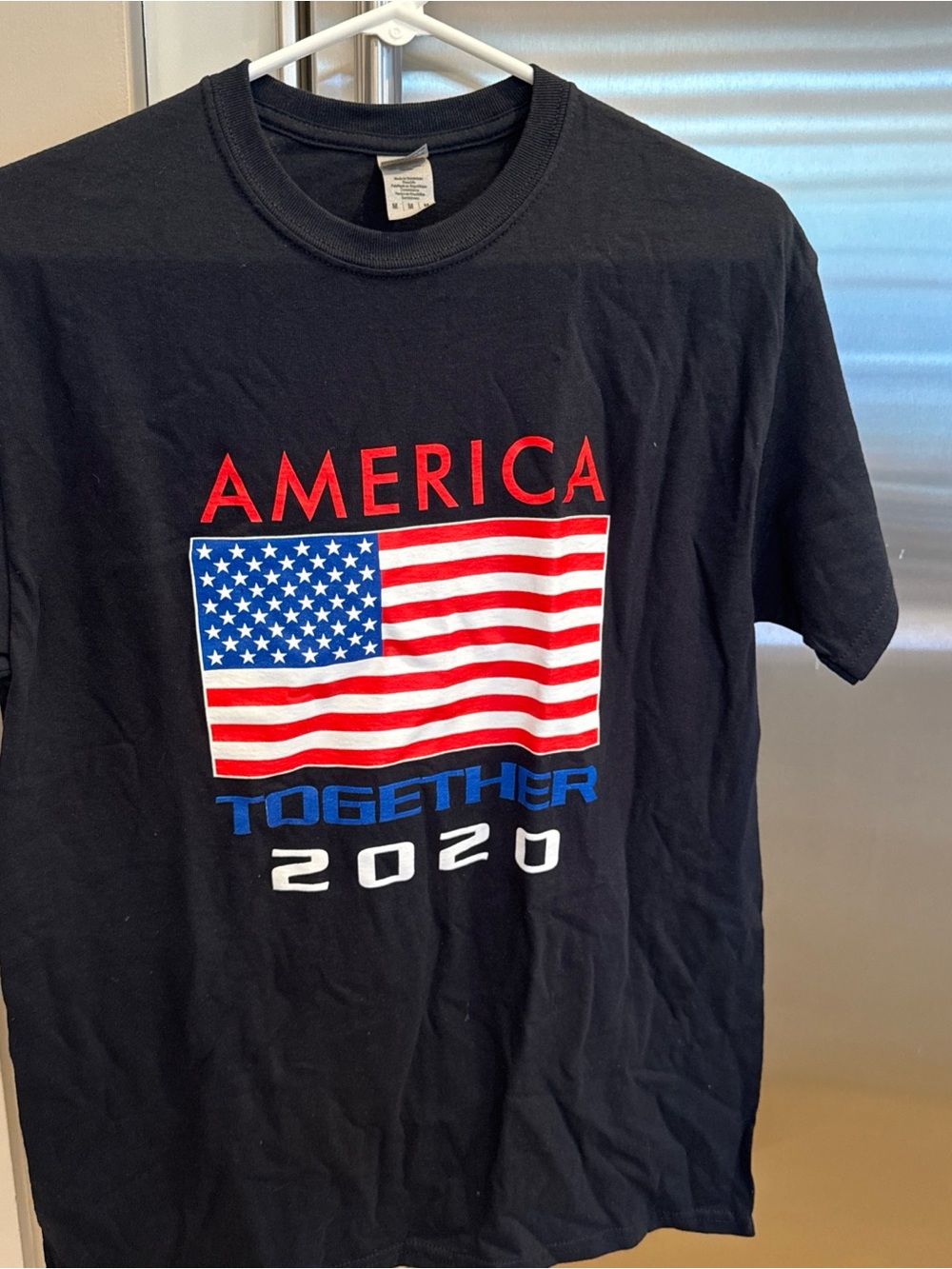 America Together 2020 Gildan Tees with Flag Graphic 100% Heavy Cotton lot of 7